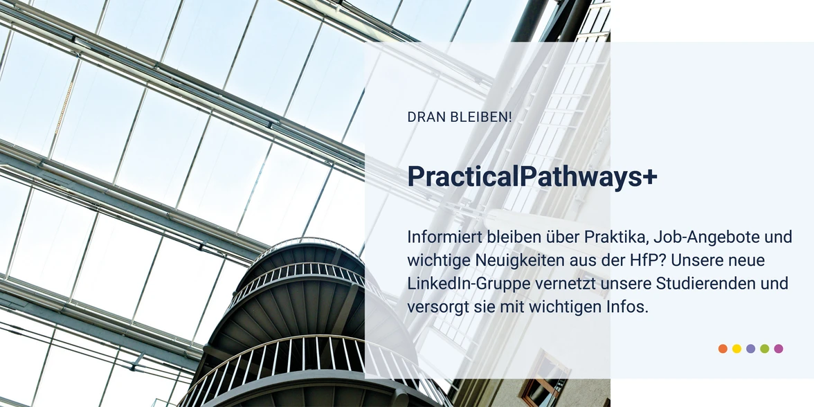 Dach des Brienner Forums im Bild, dazu der Text: Die LinkedIn Börse informiert über Praktika, Job-Angebote und wichtige Neuigkeiten